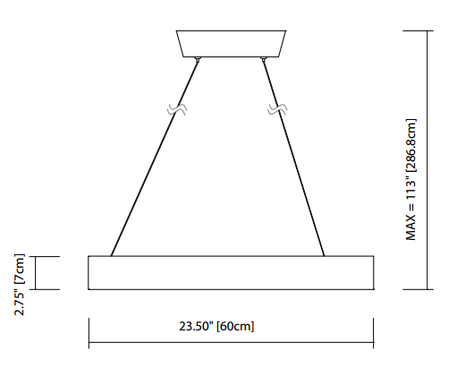 Elan 83454 Fornello 24" Wide LED Pendant