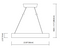 Elan 83454 Fornello 24" Wide LED Pendant