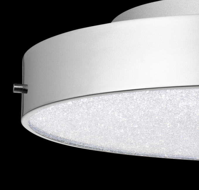 Elan 83588 Crystal Moon 16" Wide LED Flush Mount