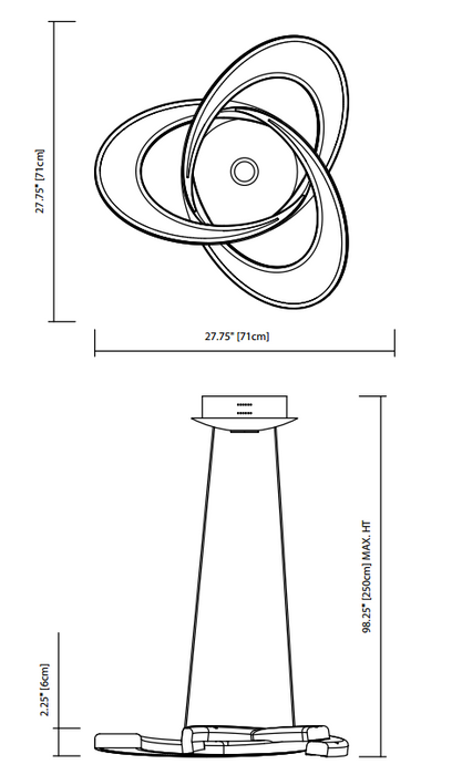 Elan 83619 Destiny 28" Wide LED Chandelier