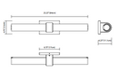 Elan 83743 Izza 25" LED Vanity Light