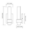 Elan 83747 Izza LED Wall Sconce