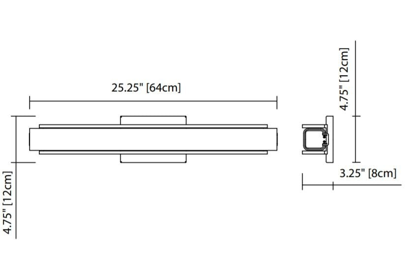 Elan 83759 Rowan 25" LED Bath Vanity Light