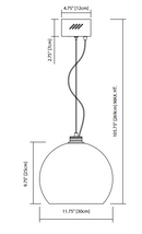 Elan 83791 Rendo 12" Wide LED Pendant