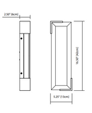 Elan 83797 Jaxen 17" LED Vanity Light