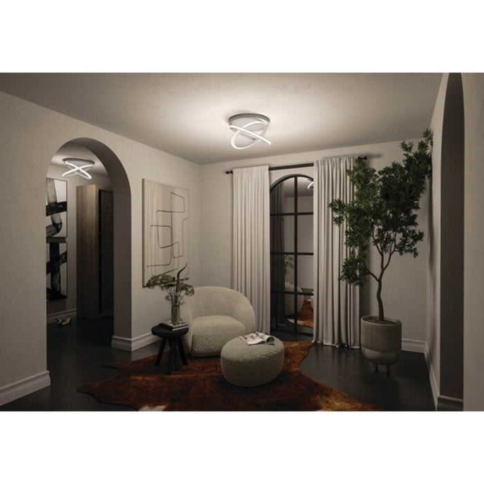 Elan 44086 Caputo 2-lt 8" LED Semi Flush