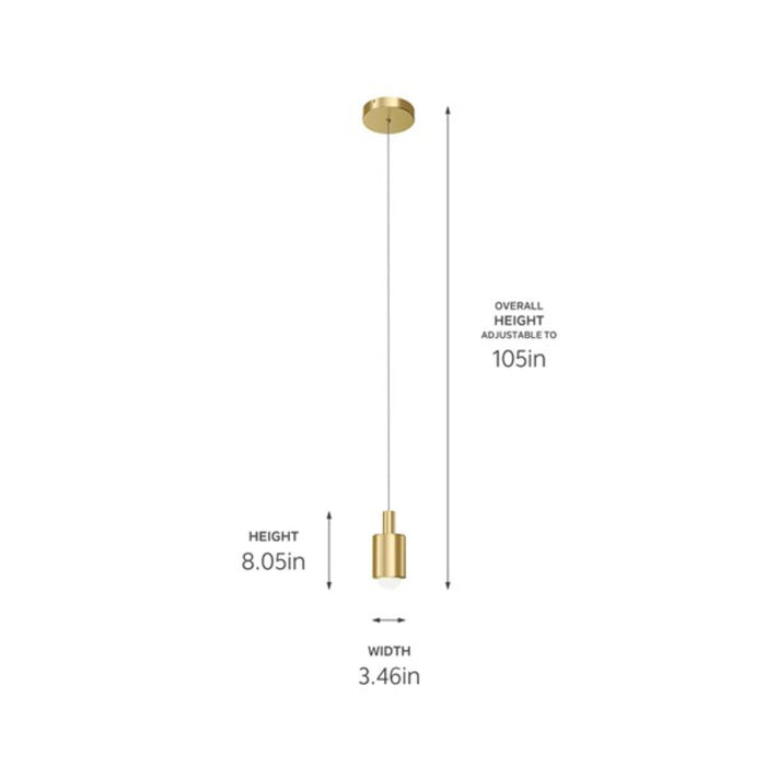 Elan 84324 Keele 1-lt 3" LED Pendant