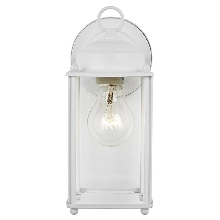 8593 New Castle 1-lt 4.5" Outdoor Wall Lantern, Clear Glass