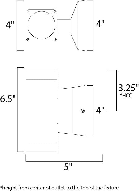 Maxim 86109 Lightray 2-lt 4" LED Outdoor Wall Sconce