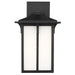 Generation 8652701 Tomek 1-lt 14" Tall Outdoor Wall Lantern - Black/White