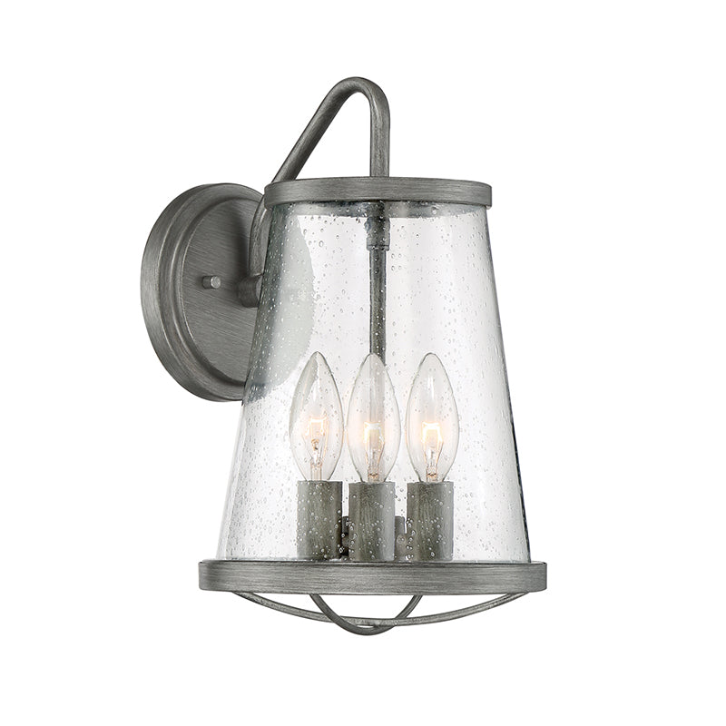 Designers Fountain 87092 Darby 3-lt 13" Tall Outdoor Wall Lantern