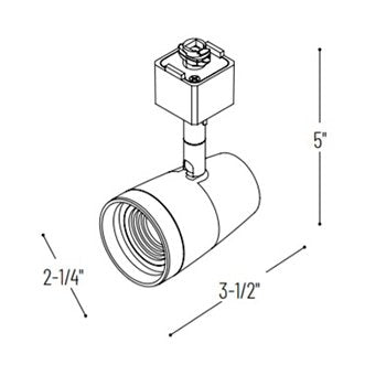 Nora NTE-870 MAC 10W LED Track Fixture