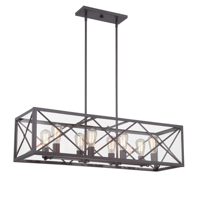 Designers Fountain 87338 High Line 8-lt 39" Island Pendant