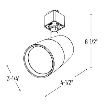 Nora NTE-875 MAC XL 18W LED Track Fixture