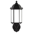 8838751 Sevier 1-lt 8" Uplight Outdoor Wall Lantern, Satin Etched Glass