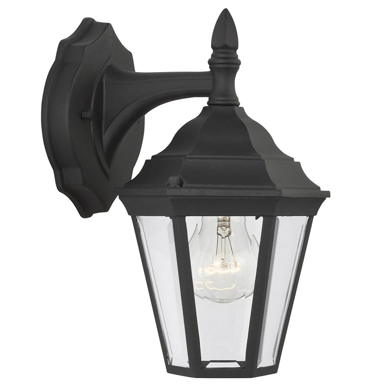 88937 Bakersville 1-lt 6.5" Outdoor Wall Lantern, Clear Beveled Glass
