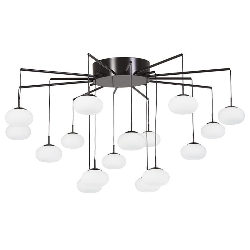 P8239 George's Web 16-lt LED Chandelier/ Semi Flush