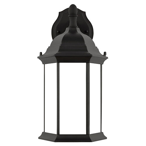 8938751 Sevier 1-lt 8" Downlight Outdoor Wall Lantern, Satin Etched Glass