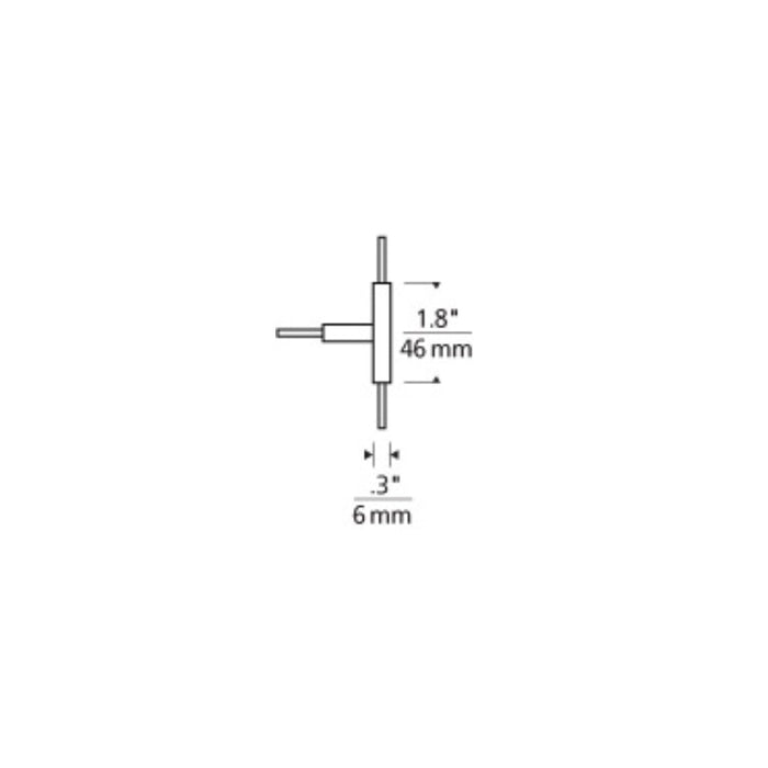 Tech 700MOCTT One Circuit Monorail T Connector