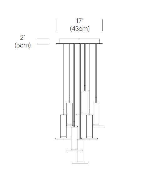 Pablo Designs Cielo 7-lt LED Chandelier