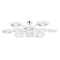 Corbett 328-57 Topaz 13-lt 57" LED Chandelier