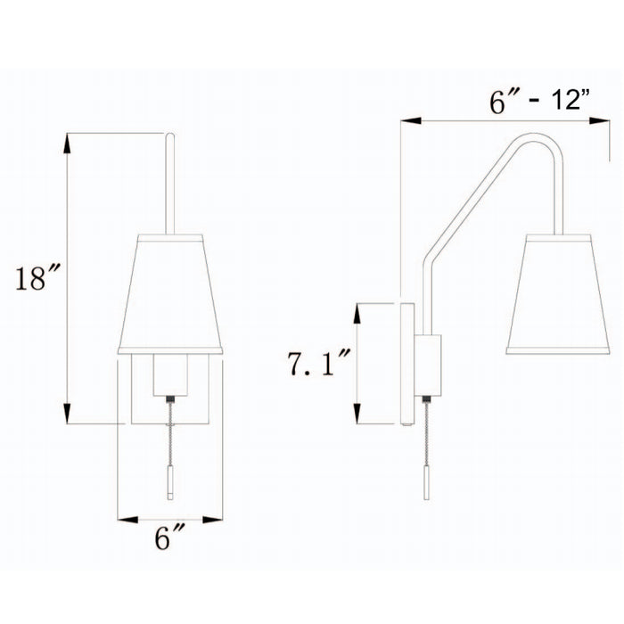 Savoy House 9-0900CP-1 Owen 1-lt 12" Tall Adjustable Wall Sconce