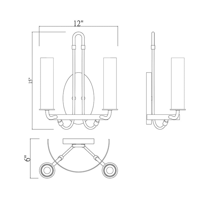 Savoy House 9-8073-2 Kearney 2-lt 15" Tall Wall Sconce