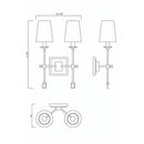 Savoy House 9-9004-2 Lorainne 2-lt 18" Tall Wall Sconce