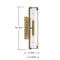 Savoy House 9-9771-2 Winfield 2-lt 16" Tall Wall Sconce