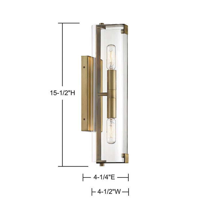 Savoy House 9-9771-2 Winfield 2-lt 16" Tall Wall Sconce
