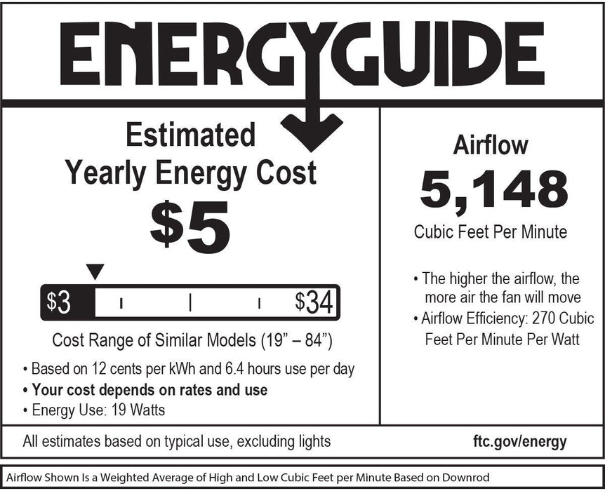 Hinkley 900660F Grander 60" Ceiling Fan