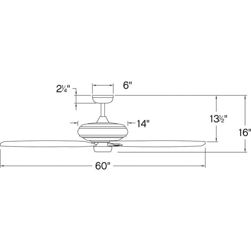 Hinkley 900660F Grander 60" Ceiling Fan