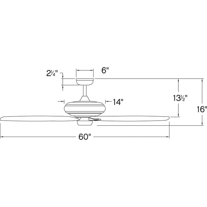 Hinkley 900660F Grander 60" Ceiling Fan