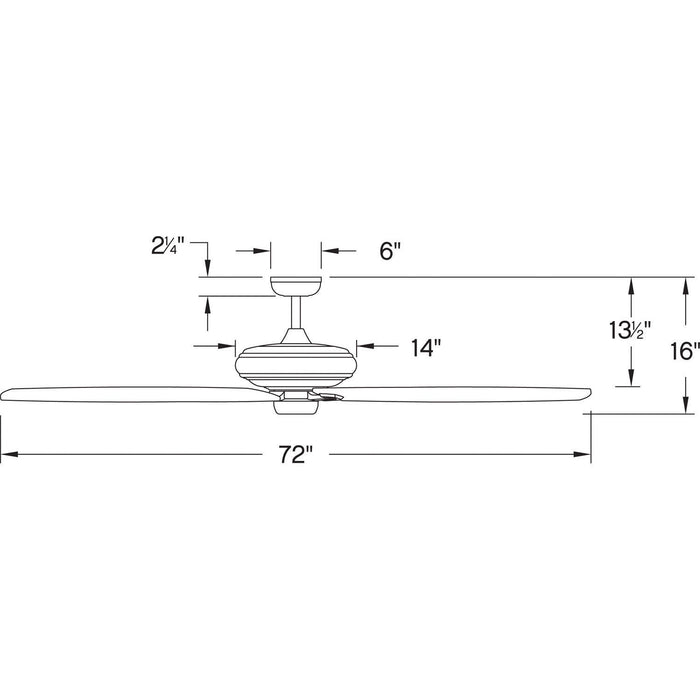 Hinkley 900672F Grander 72" Ceiling Fan