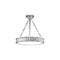 Hudson Valley 901 Middlebury 3-lt Semi Flush