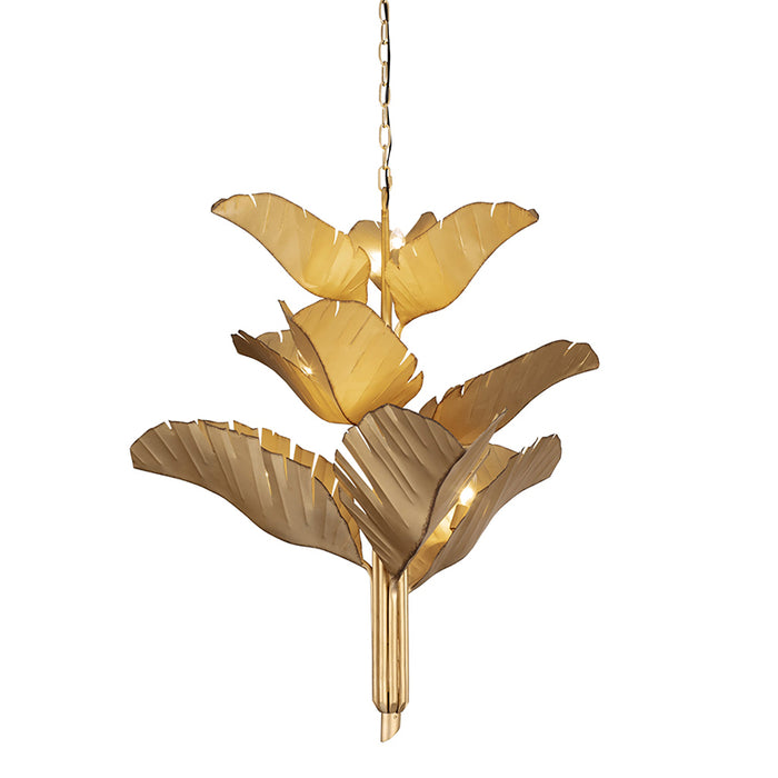 Varaluz 901C09 Banana Leaf 9-lt 35" Chandelier