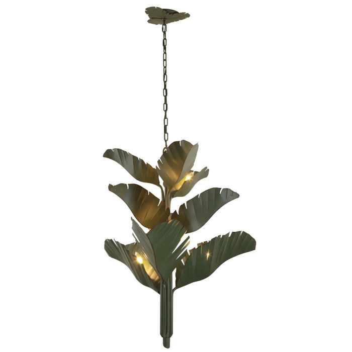 Varaluz 901C09 Banana Leaf 9-lt 35" Chandelier