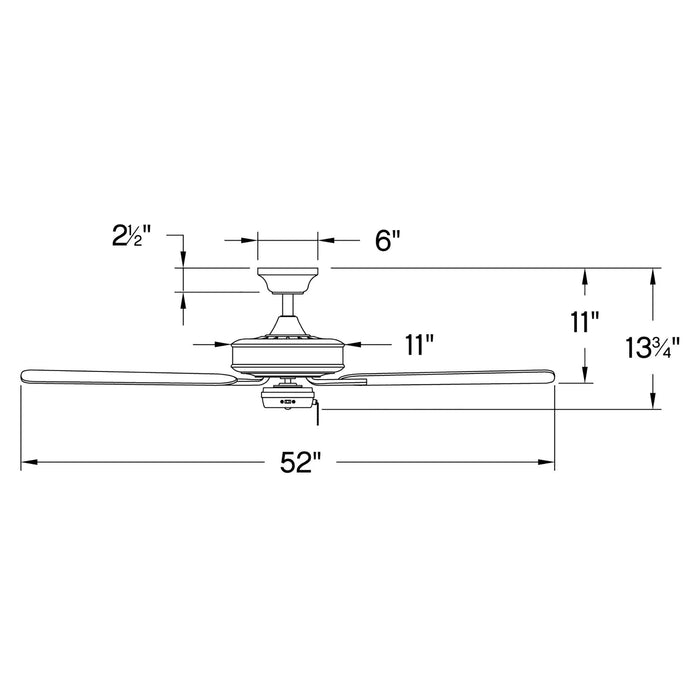 Hinkley 903352F Metro 52" Ceiling Fan