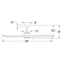 Hinkley 903660F Sculpt 60" Indoor/Outdoor Ceiling Fan with LED Light Kit