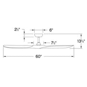 Hinkley 903860F Swell 60" Ceiling Fan