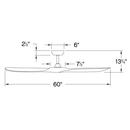 Hinkley 903860F Swell 60" Ceiling Fan