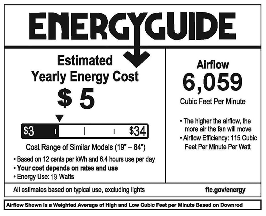 Hinkley 903860F Swell 60" Ceiling Fan