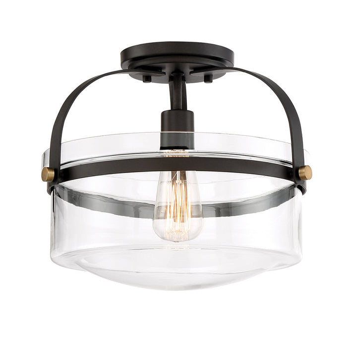 Designers Fountain 90611 Jaxon 1-lt 13" Semi Flush