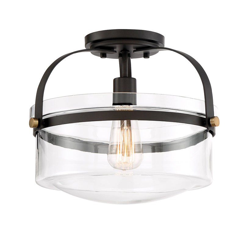 Designers Fountain 90611 Jaxon 1-lt 13" Semi Flush