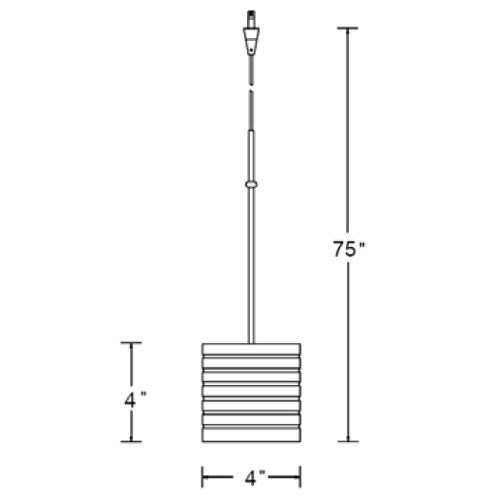 WAC MP-914 Tulum Pendant- Canopy Mount