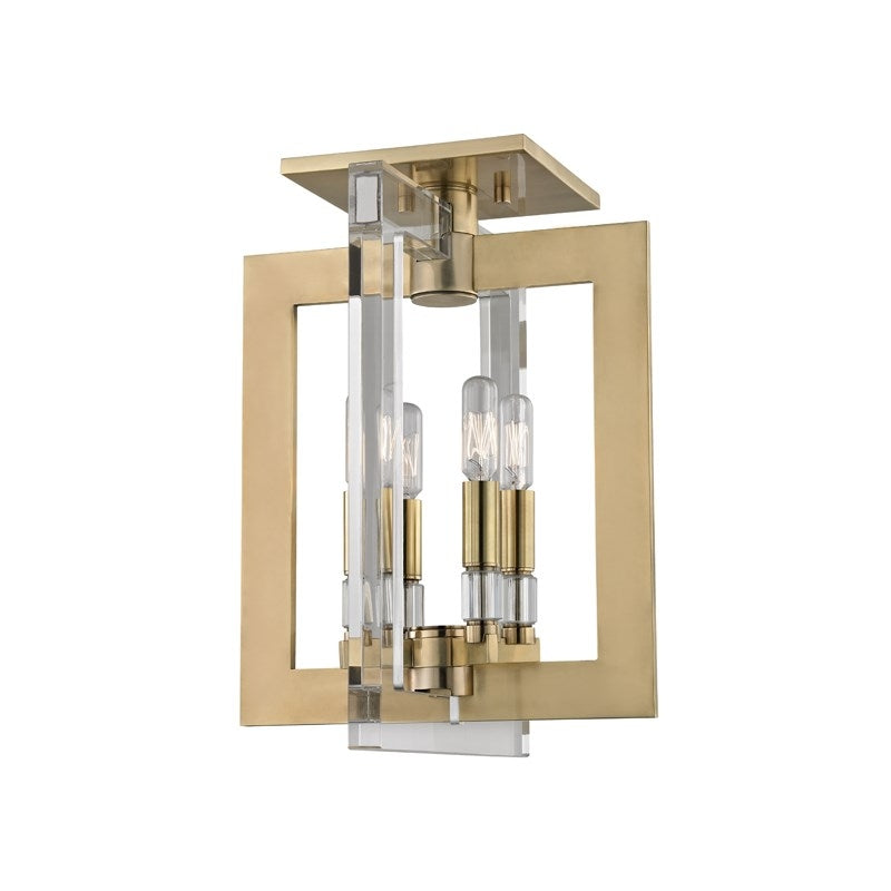 Hudson Valley 9311 Wellington 4-lt Flush Mount