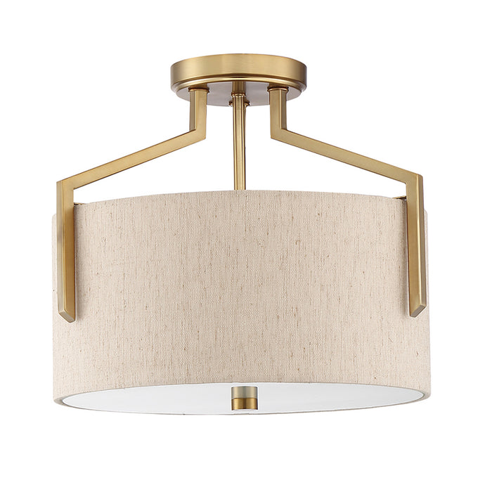 Designers Fountain 93911 Elara 3-lt 15" Semi Flush