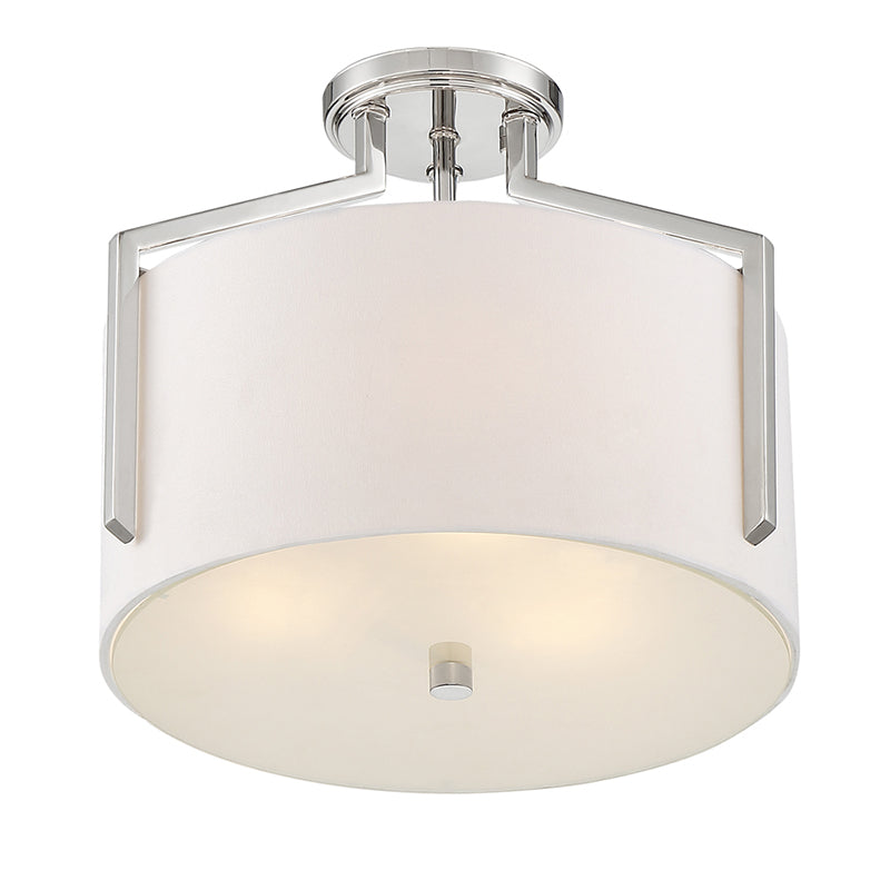 Designers Fountain 93911 Elara 3-lt 15" Semi Flush