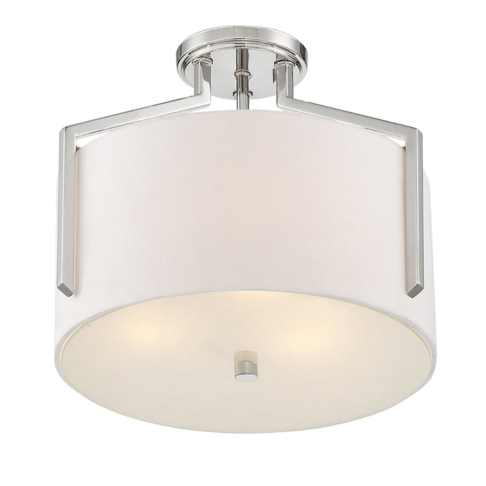 Designers Fountain 93911 Elara 3-lt 15" Semi Flush