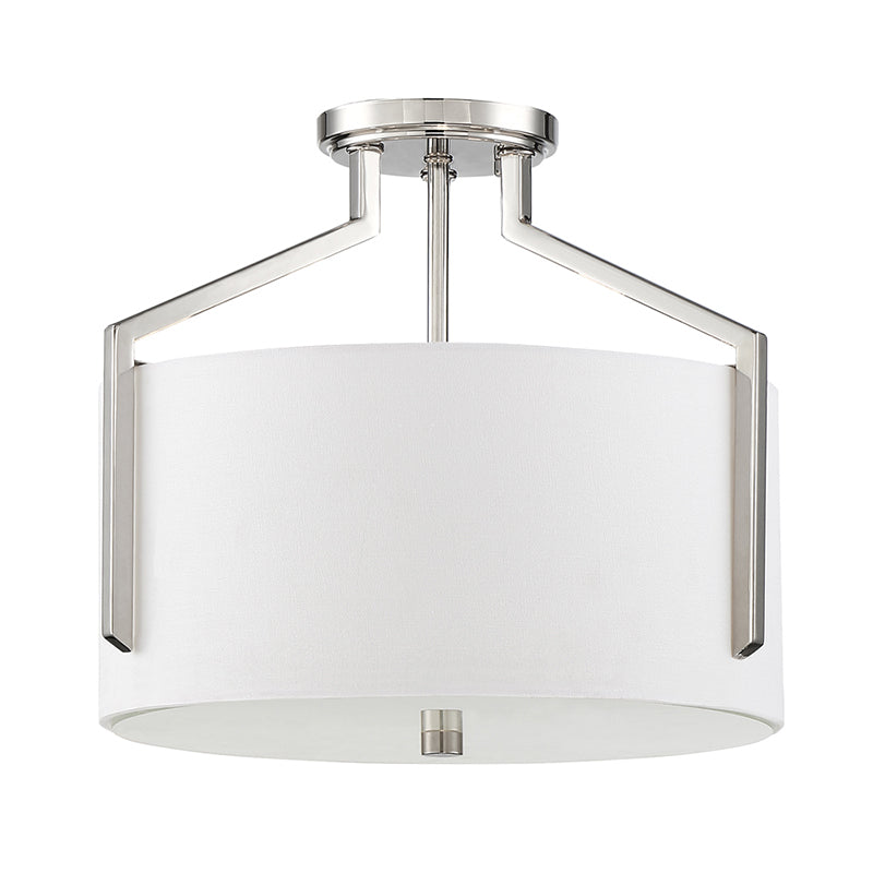 Designers Fountain 93911 Elara 3-lt 15" Semi Flush